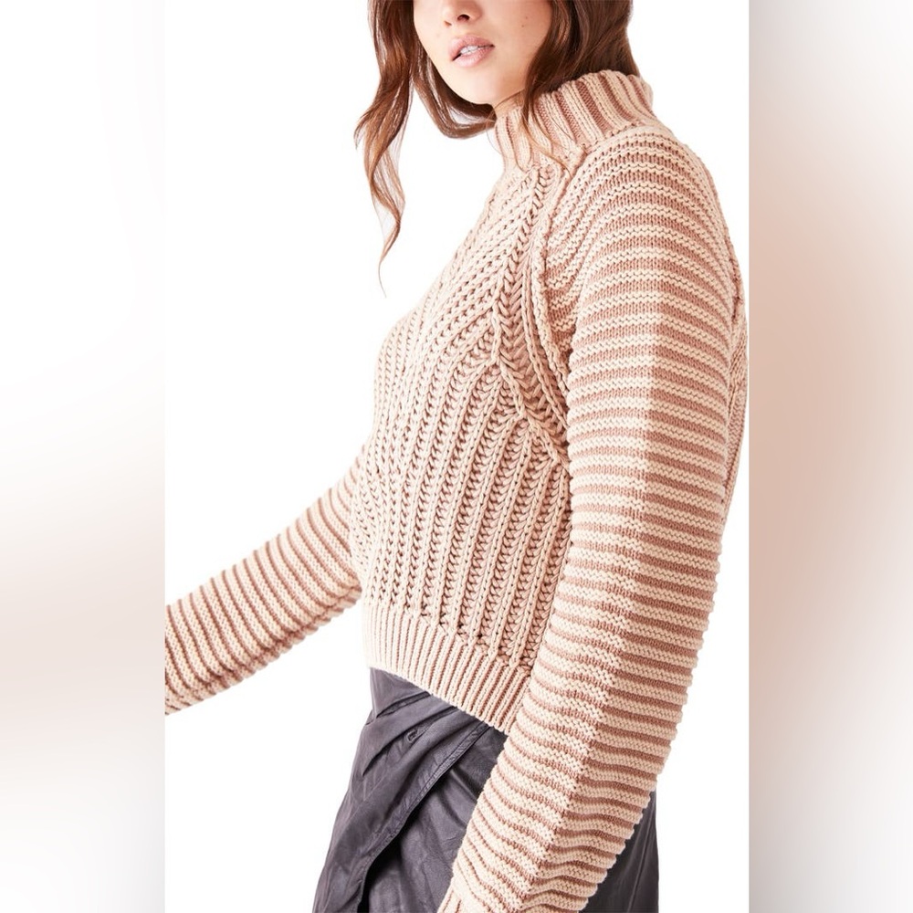 Free People Sweetheart Mock Neck Sweater Size Medium